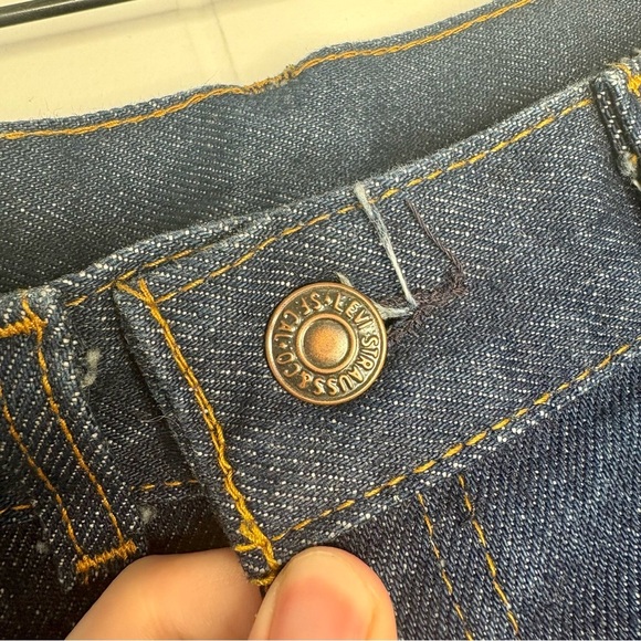 VINTAGE Levi’s Orange Tab Denim Jeans Women’s Size 16 Dark Wash Made in USA - Picture 5 of 9